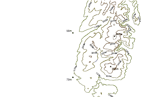 Shoreline around Graveyards