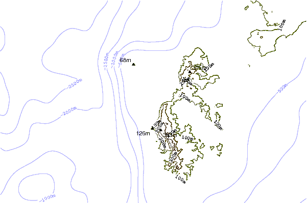 Shoreline around Graveyards