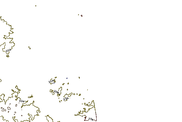 Shoreline around Great Yarmouth
