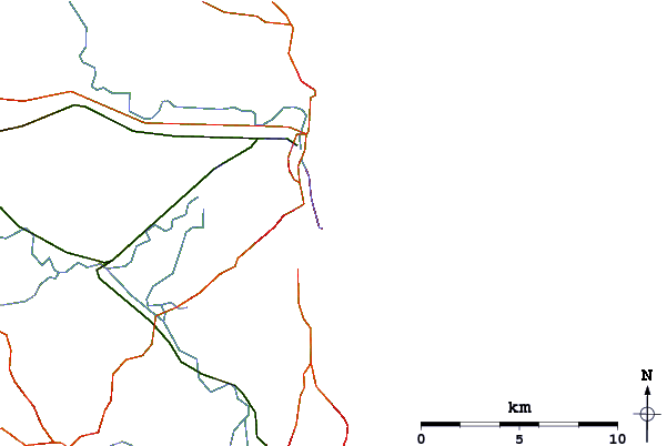 Roads and rivers around Great Yarmouth