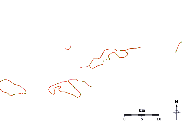 Roads and rivers around Great and Little Carrot Bays