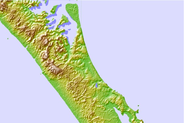 Surf breaks located close to Great Exhibition Bay