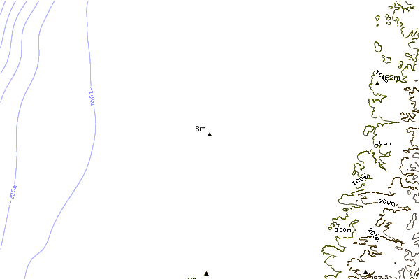 Shoreline around Green Beach