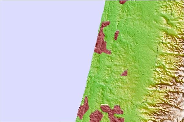 Surf spots located close to Green Beach