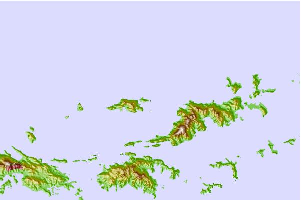 Surf spots located close to Green cay