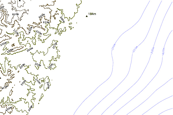 Shoreline around Green Point