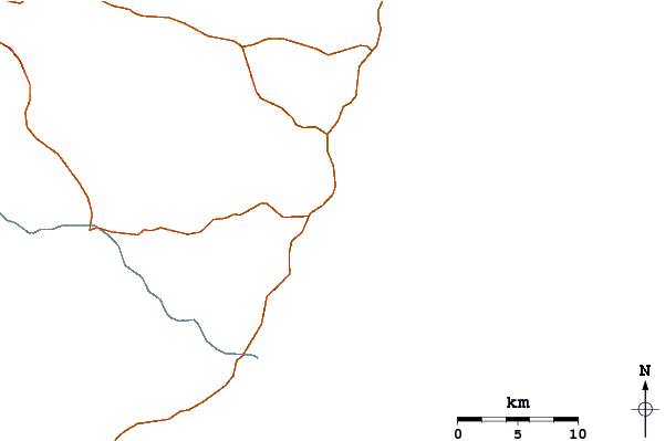 Roads and rivers around Green Room