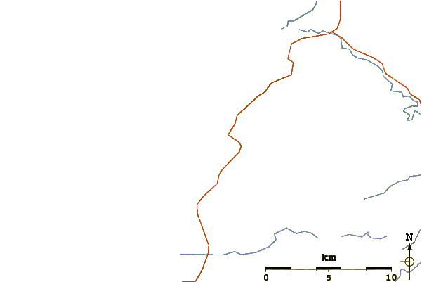 Roads and rivers around Green Point