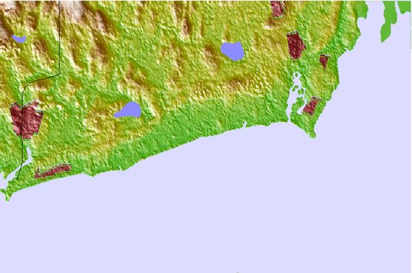 Surf spots located close to Greenhill