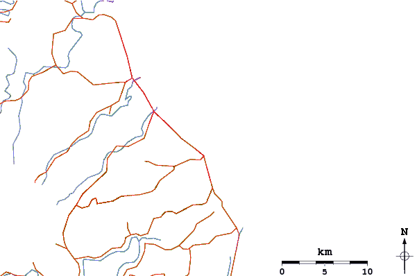 Roads and rivers around Greenmount