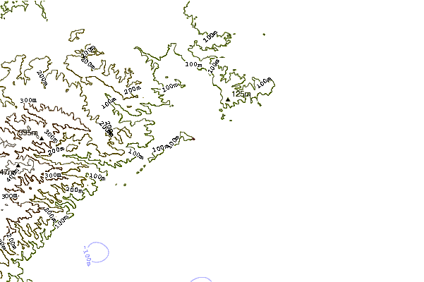 Shoreline around Grinders
