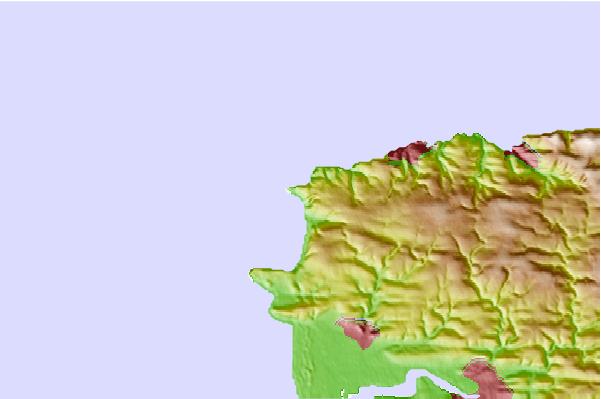 Surf spots located close to Grunta Beach