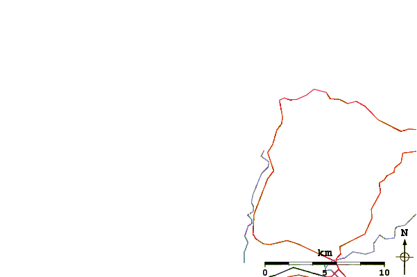 Roads and rivers around Grunta Beach