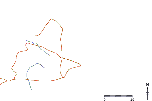 Roads and rivers around Guacuco