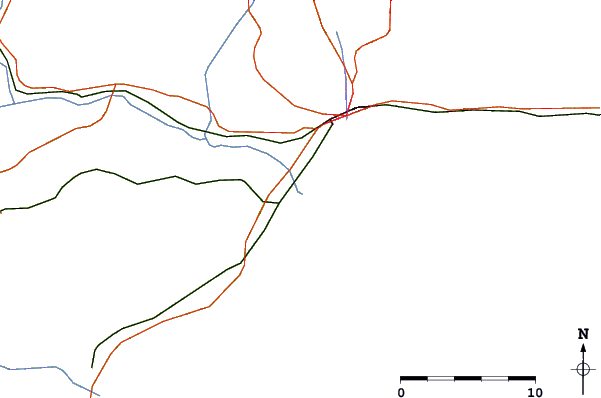 Roads and rivers around Guadalmar