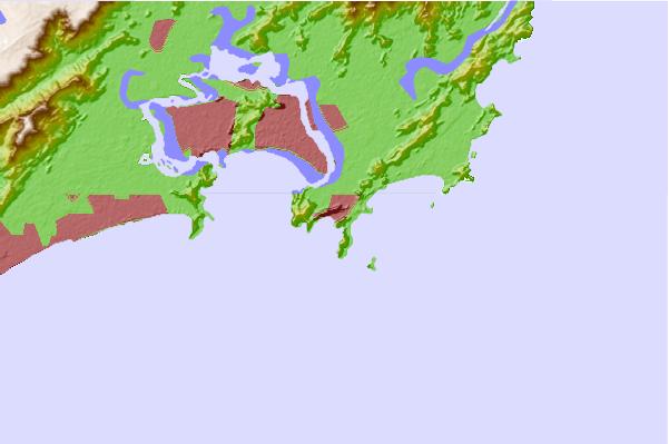 Surf spots located close to Guaiaba