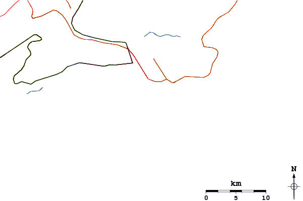 Roads and rivers around Guaiaba