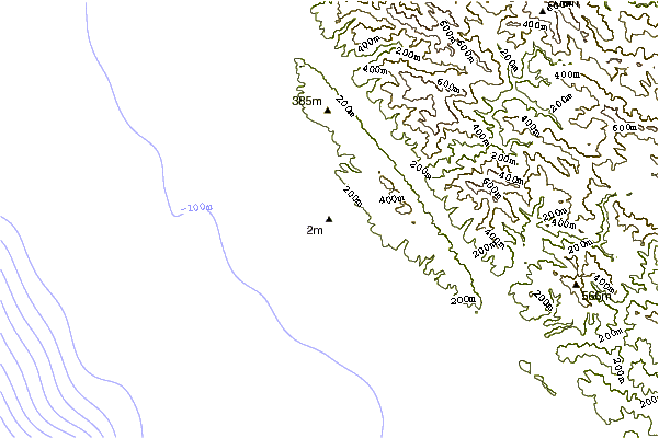 Shoreline around Gualala Rivermouth