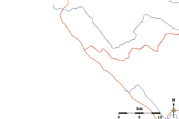 Roads and rivers around Gualala Rivermouth