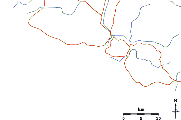 Roads and rivers around Gouaro