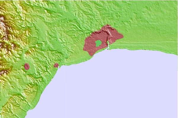 Surf spots located close to Guibia