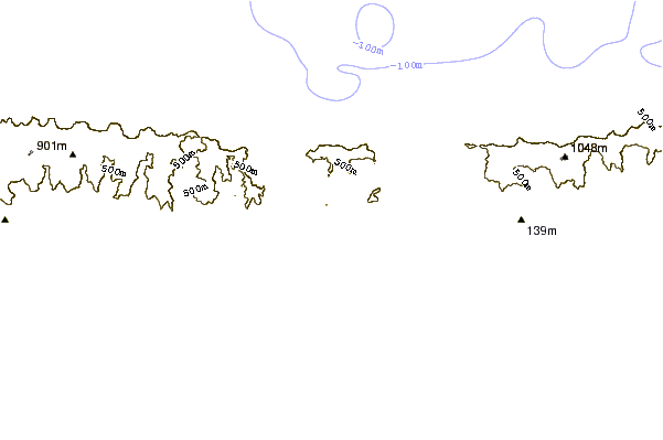 Shoreline around Guiria