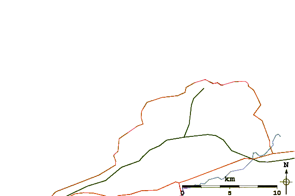 Roads and rivers around Gullane Bay