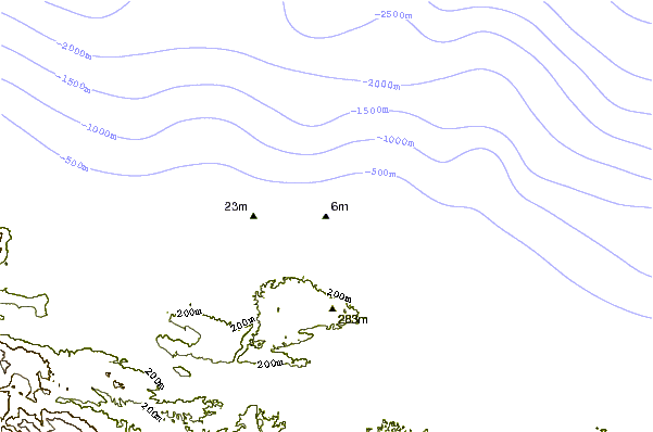 Shoreline around Gun Point