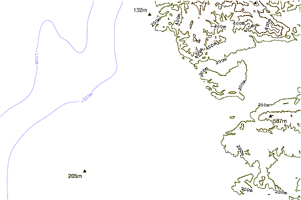 Shoreline around Guroneddu