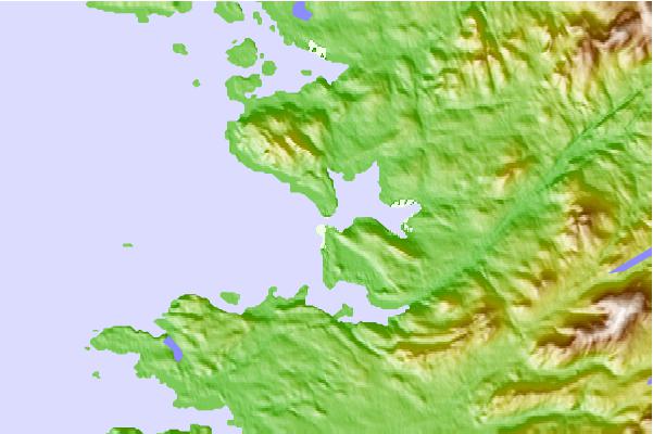 Surf spots located close to Gweebara Heads left