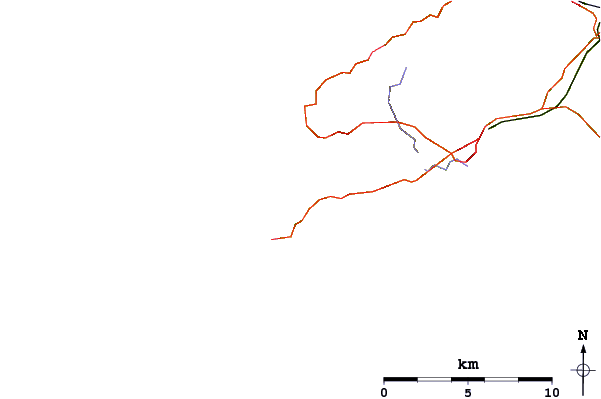 Roads and rivers around Gwenvor