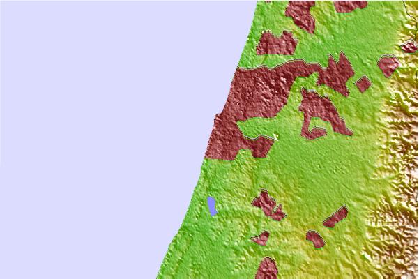 Surf spots located close to Ha Golshim