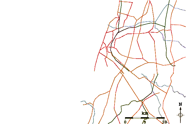 Roads and rivers around Ha Golshim