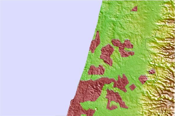 Surf spots located close to Haambatia (Herzliya)