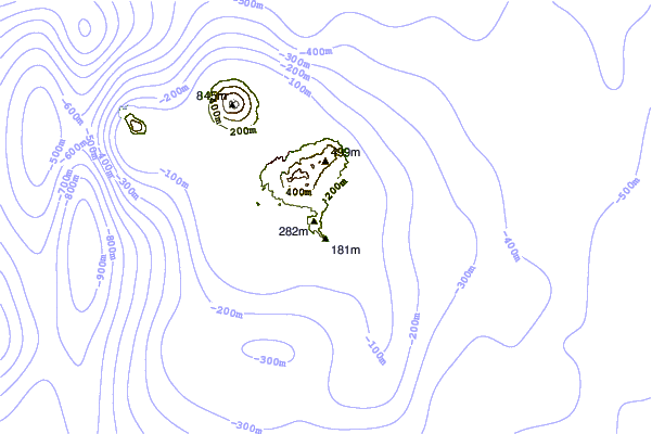 Shoreline around Tacos (Hachijojima Island)