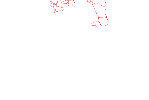 Roads and rivers around Hafnir