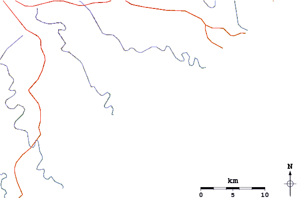 Roads and rivers around Haga-Haga