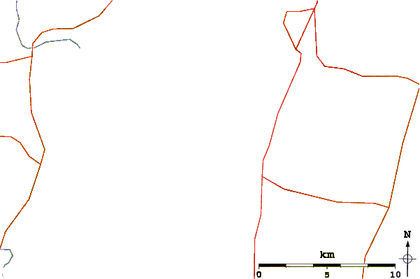Roads and rivers around Haga Park