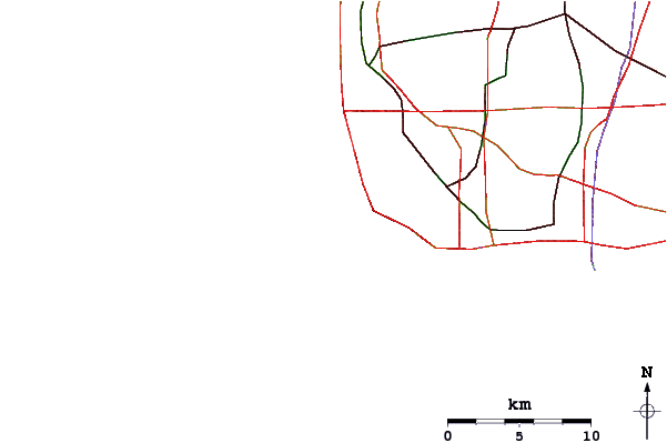 Roads and rivers around Haggerty's and Malaga Cove