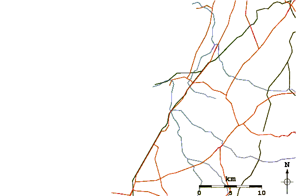 Roads and rivers around Hakshtot (Ashdod)