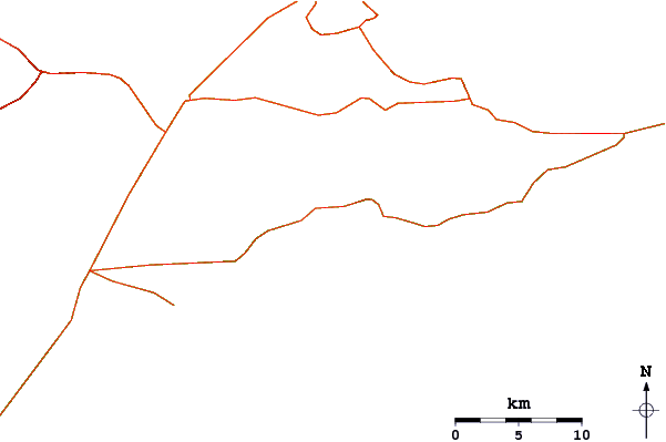 Roads and rivers around Halape