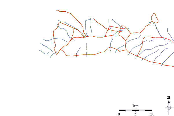 Roads and rivers around Hale O Lono