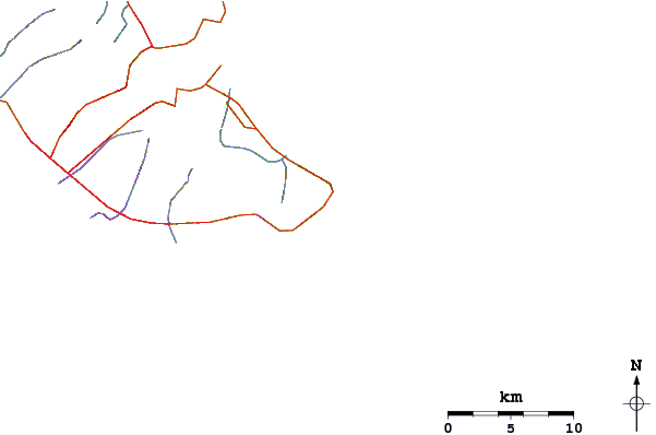 Roads and rivers around Halfpoint/Fullpoint