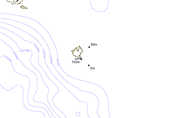 Shoreline around Hammerhead