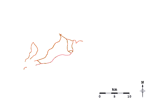 Roads and rivers around Hang Nui