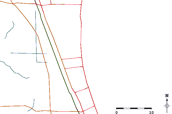 Roads and rivers around Hangers