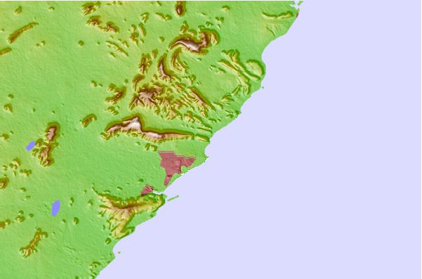 Surf spots located close to Hanuman Point (Tenneti Park)