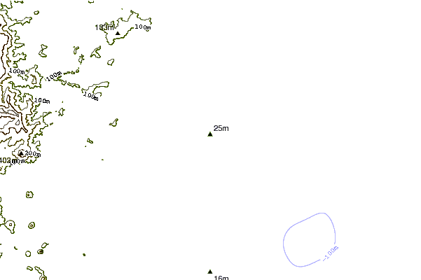 Shoreline around Happys
