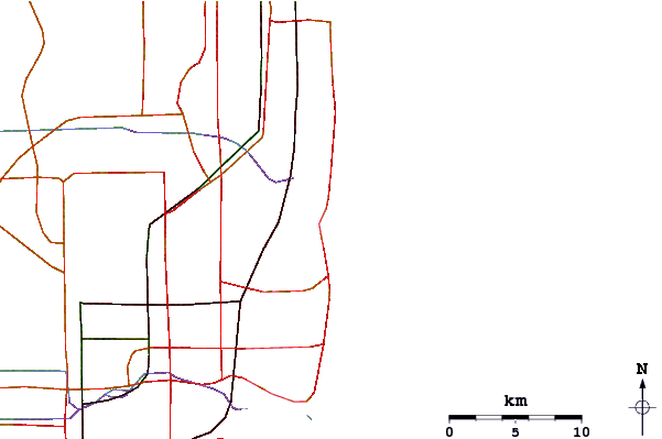 Roads and rivers around Harbor House
