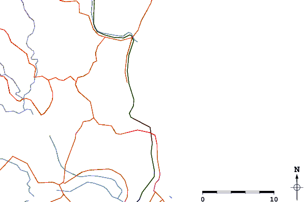 Roads and rivers around Napier - Hardings Road